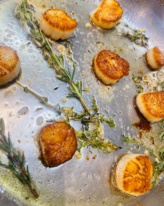 Herb and Garlic Butter Scallops