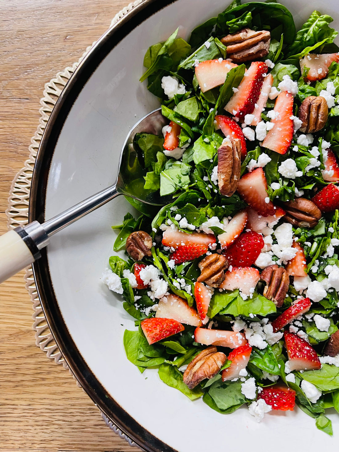 Chopped Strawberry Spinach Salad