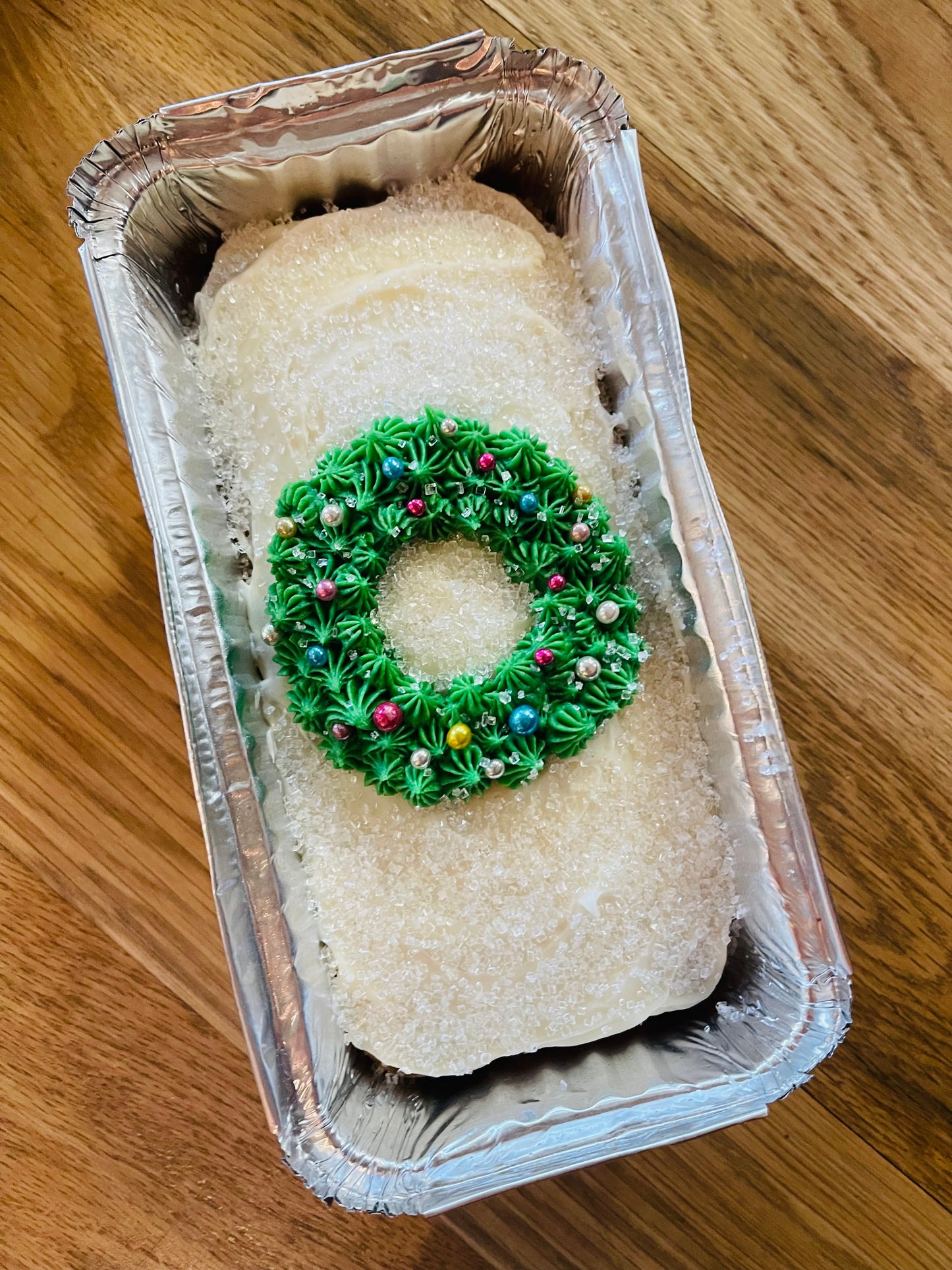 Christmas Wreath Loaf Cake